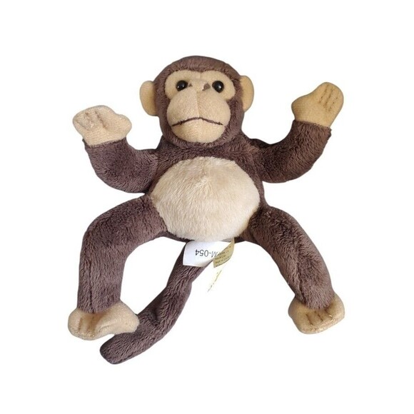 Mini Monkey Finger Puppet by Folkmanis Plush Stuffed Toy Jungle Animal 4" - Picture 1 of 4